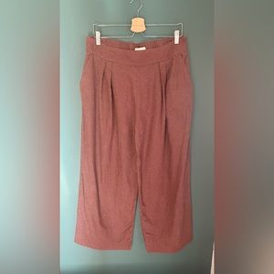 Abercrombie & Fitch Wide Leg Linen Pants